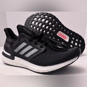 New in Box Adidas UltraBoost 20 'Black Night Metallic Grey' core black shoes